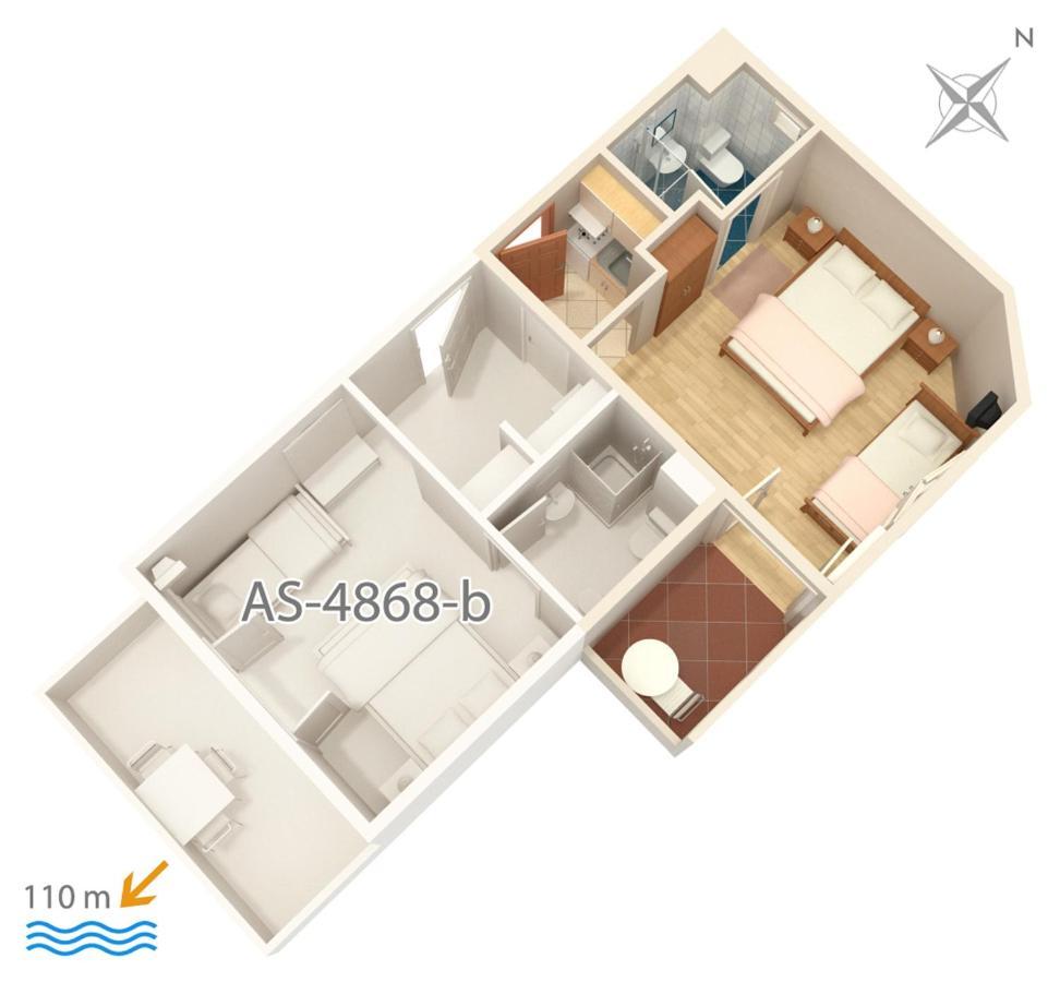 By The Sea Balica Rat, Omis - 4868 Apartment