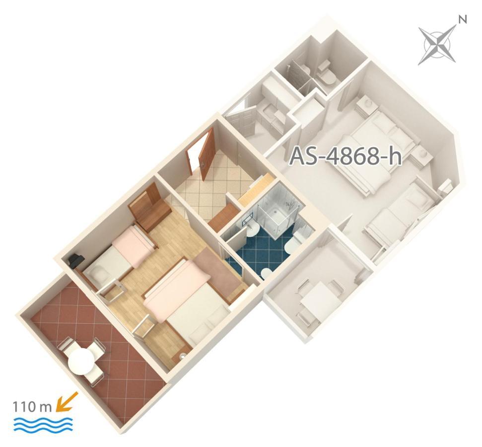 By The Sea Balica Rat, Omis - 4868 Apartment Celina