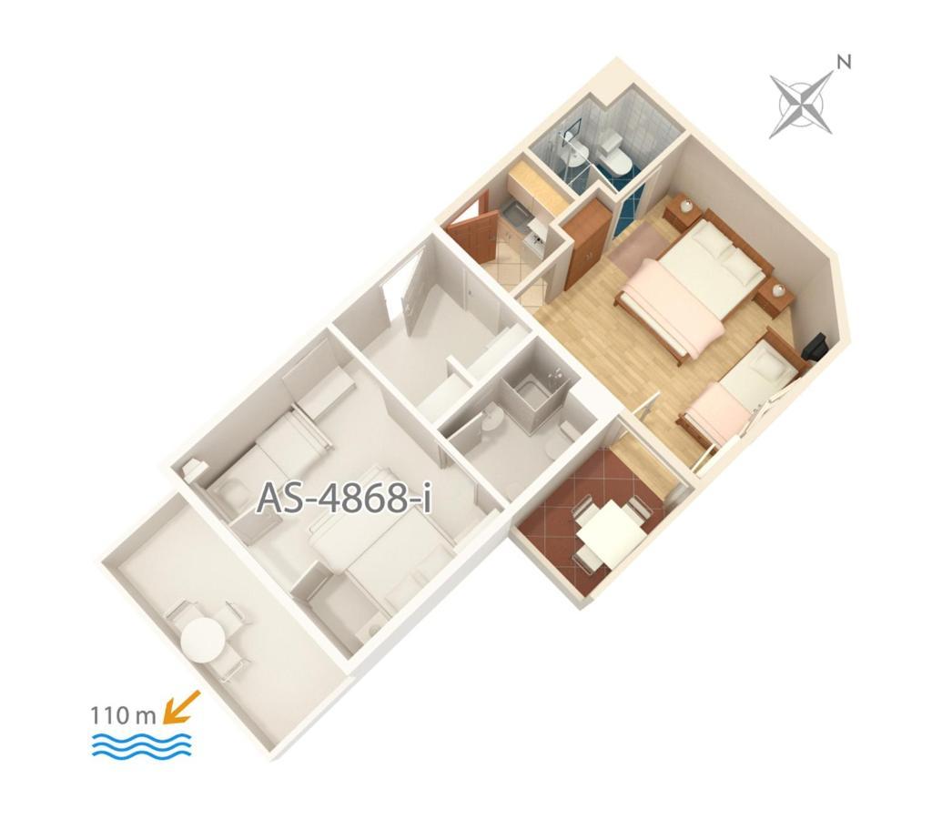 Apartment By The Sea Balica Rat, Omis - 4868